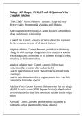 Biology 1407 Chapter 25&comma; 26&comma; 27&comma; and 28 Questions With Complete Solutions