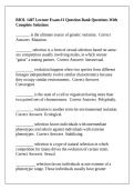 BIOL 1407 Lecture Exam &num;1 Question Bank Questions With Complete Solutions