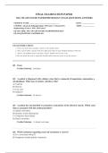 NSG ADVANCED PATHOPHYSIOLOGY 2026 COMPLETE EXAM QUESTIONS AND ANSWERS 100&percnt; VERIFIED A&plus; GRADE ASSURED&excl;&excl;&excl;&excl;&excl; NEW LATEST UPDATE&excl;&excl;&excl;&excl;&excl;