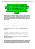 WGU D115 OA and Pre-OA Exam &lpar;2025&rpar; &ndash; Comprehensive Practice Questions&comma; Study Guide&comma; and Objective Assessment Preparation