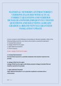ATI MATERNAL NEWBORN PROCTORED 3 VERSIONS EXAM 2025 WITH ACTUAL CORRECT QUESTIONS AND VERIFIED DETAILED ANSWERS