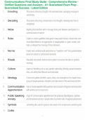 Communications Final Study Guide - Comprehensive Review - Verified Questions and Answers - A&plus; Guaranteed Exam Prep - Guaranteed Success - Latest Edition