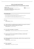NSG 6002 ADVANCED PHARMACOLOGY 2026 COMPLETE EXAM QUESTIONS AND ANSWERS 100&percnt; VERIFIED A&plus; GRADE ASSURED&excl;&excl;&excl;&excl;&excl; NEW LATEST UPDATE&excl;&excl;&excl;&excl;&excl;