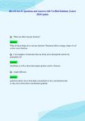 Bio 111 test &num;1 Questions and Answers with Verified Solutions &vert; Latest&NewLine;2026 Update