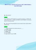 BIO 111 Exam 1 Questions and Answers with Verified Solutions &vert;&NewLine;Latest 2026 Update