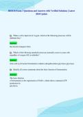 BIO116 Exam 3 Questions and Answers with Verified Solutions &vert; Latest&NewLine;2026 Update
