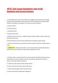 &period;MTTC Test &lpar;Lower Elementary Test &num;118&rpar; Questions and Correct Answers
