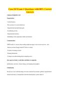 Com 325 Exam 1 Questions with100&percnt; Correct&NewLine;Answers