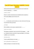 Com 325 Exam 2 Questions with100&percnt; Correct&NewLine;Answers