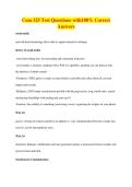 Com 325 Test Questions with100&percnt; Correct&NewLine;Answers