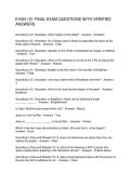 EVAN 101 FINAL EXAM QUESTIONS WITH VERIFIED ANSWERS