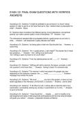 EVAN 101 FINAL EXAM QUESTIONS WITH VERIFIED ANSWERS