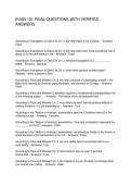 EVAN 101 FINAL QUESTIONS WITH VERIFIED ANSWERS