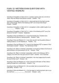 EVAN 101 MIDTERM EXAM QUESTIONS WITH VERIFIED ANSWERS