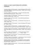 EVAN 101 QUIZ 2 QUESTIONS WITH VERIFIED ANSWERS