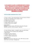 VATI GREEN LIGHT COMPREHENSIVE FORM  A&comma; B&comma; C NEWEST ACTUAL EXAM 3 VERSIONS  QUESTIONS AND VERIFIED ANSWERS WITH  RATIONALES 100&percnt; GUARANTEED PASS  GRADED A&plus; LATEST