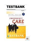Test Bank for Emergency Care 14th Edition by Daniel Limmer &vert; Chapters 1&ndash;41 &vert; Verified Questions & Answers with Rationales &vert; Latest Updated Study Guide