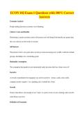 ECON 102 Exam 1 Questions with 100&percnt; Correct&NewLine;Answers