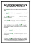 D426 WGU &lpar; DATA MANAGEMENT-FOUNDATIONS&rpar; &vert;COMPREHENSIVE EXAM QUESTIONS AND VERIFIED ANSWERS&vert;GRADED A&plus;&vert;PASS ON FIRST ATTEMPT&vert;BRAND NEW 2026&sol;2027 UPDATE&excl;&excl;&excl;&excl;&excl;