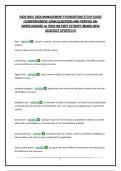D426 WGU DATA MANAGEMENT-FOUNDATIONS STUDY GUIDE &vert;COMPREHENSIVE EXAM QUESTIONS AND VERIFIED ANSWERS&vert;GRADED A&plus;&vert;PASS ON FIRST ATTEMPT&vert;BRAND NEW 2026&sol;2027 UPDATE&excl;&excl;&excl;&excl;&excl;