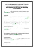 WGU D426 DATA MANAGEMENT-FOUNDATIONS STUDY GUIDE &vert;COMPREHENSIVE EXAM QUESTIONS AND VERIFIED AN-SWERS&vert;GRADED A&plus;&vert;PASS ON FIRST ATTEMPT&vert;BRAND NEW 2026&sol;2027 UPDATE&excl;&excl;&excl;&excl;&excl;