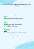 Bio 322 Exam 2 Questions and Answers with Verified Solutions &vert; Latest&NewLine;2026 Update&NewLine;