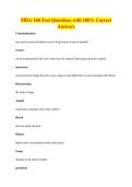 MDA 160 Test Questions with 100&percnt; Correct&NewLine;Answers