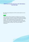 BIO322 Exam &num;1 Questions and Answers with Verified Solutions &vert;&NewLine;Latest 2026 Update