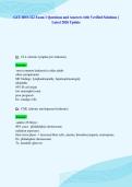 GCU BIO-322 Exam 1 Questions and Answers with Verified Solutions &vert;&NewLine;Latest 2026 Update&NewLine;