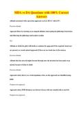 MDA vs DA Questions with 100&percnt; Correct&NewLine;Answers