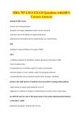 MHA 707 LSUS EXAM Questions with100&percnt;&NewLine;Correct Answers