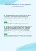 BIO 322 Patho Midterm Questions and Answers with Verified&NewLine;Solutions &vert; Latest 2026 Update
