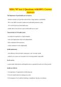 MHA 707 test 1 Questions with100&percnt; Correct&NewLine;Answers