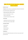 MHA 707 LSUS EXAM 1Questions with100&percnt;&NewLine;Correct Answers