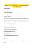 MHA 707 LSUS EXAM B Questions with100&percnt;&NewLine;Correct Answers