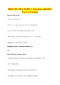 MHA 707 LSUS EXAM D Questions with100&percnt;&NewLine;Correct Answers