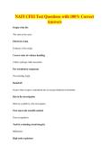 NAFI CFEI Test Questions with 100&percnt; Correct&NewLine;Answers