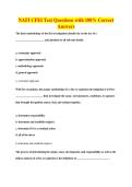 NAFI CFEI Test Questions with 100&percnt; Correct&NewLine;Answers