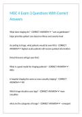 MDC 4 Exam 3 Questions With Correct Answers&period;