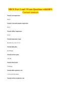 NBCE Part 2 and 3 Exam Questions with100&percnt;&NewLine;Correct Answers