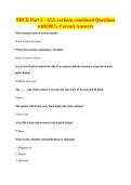 NBCE Part 2 - ALL sections combined Questions&NewLine;with100&percnt; Correct Answers