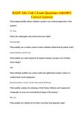 RADT 146&colon; Unit 1 Exam Questions with100&percnt;&NewLine;Correct Answers