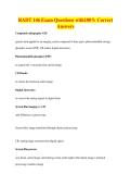 RADT 146 Exam Questions with100&percnt; Correct&NewLine;Answers