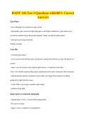 RADT 146 Test 2 Questions with100&percnt; Correct&NewLine;Answers