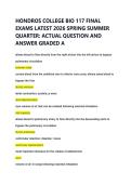 HONDROS COLLEGE BIO 117 FINAL &NewLine;EXAMS LATEST 2026 SPRING SUMMER &NewLine;QUARTER&colon; ACTUAL QUESTION AND &NewLine;ANSWER GRADED A 