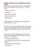 GFEBS L410E Q & As &lpar;Verified Answers&rpar; 2026