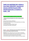 NURS 5433 University Of Texas - Arlington -NURS 5433 FNP II Midterm Exam Questions With Complete Solutions&vert; instant pdf download