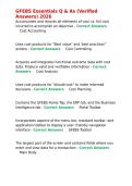 GFEBS Essentials Q & As &lpar;Verified Answers&rpar; 2026