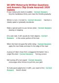 WI DMV Motorcycle Written Questions and Answers &lpar;Top Grade Assured&rpar; 2026 Update