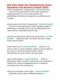 ALA Girls State Gov Questionnaire Exam Questions and Answers &lpar;Latest 2026&rpar;&period;